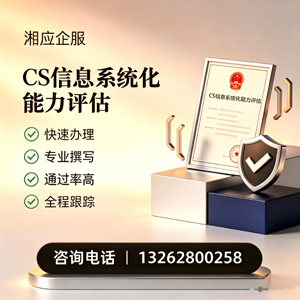 北海CS信息系统化能力评估申报服务